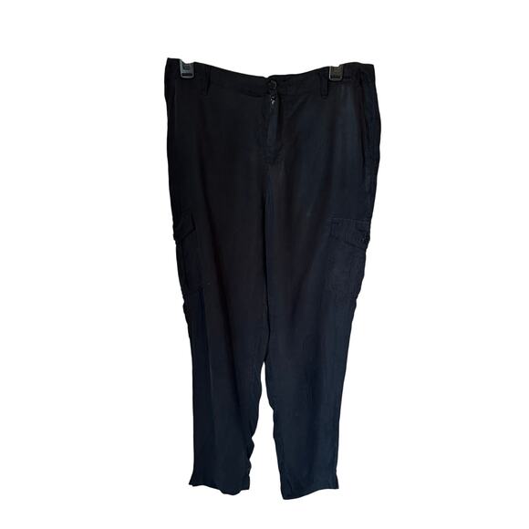 Rails Kai Black Skinny Cargo Pants In Cupro Size Medium - Picture 5 of 9